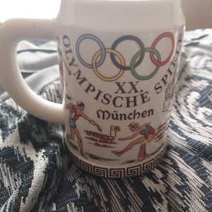 Vintage 1972 Munich Olympic beer mug